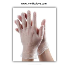 MEDIC GLOVE Pudrasız Vinil (Vinyl) Muayene Eldiveni (Small-Küçük) - 100'lü x 20 Pk - 1 Koli