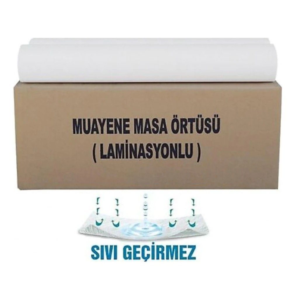 Lamineli Muayene Masa Örtüsü 45m x 50cm Rulo - 12'li