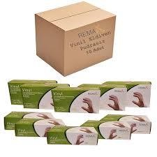 Remax Muayene Eldiveni Pudrasız Vinil Large 100'lü 10 Paket 1 Koli