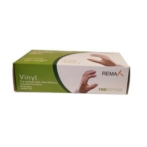 Remax Muayene Eldiveni Pudrasız Vinil Large 100'lü 10 Paket 1 Koli
