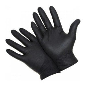 tenty 305 Siyah Pudrasız Nitril  Eldiven (Medium) 100'lü Paket