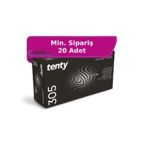 tenty 305 Siyah Pudrasız Nitril  Eldiven (Medium) 100'lü Paket