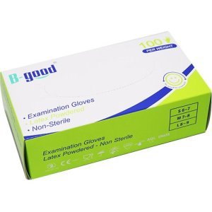 B-good Lateks Muayene Eldiveni Pudralı 100'lüx10 Paket-1 Koli