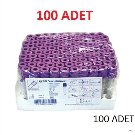 BD Vacutainer Hemogram K2 Edtalı 3 ml Kan Alma Tüpü x (100 ADET)