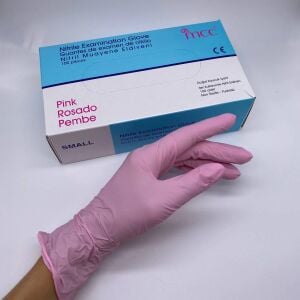 mcc Pembe Nitril Pudrasız Muayene Eldiveni (XS) 100'lü x 20 Pk / Koli