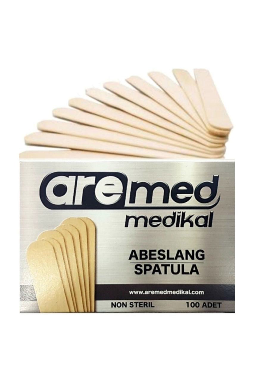 aremed  Abeslang & Tahta Dil Basacağı & Spatula 10 Pk-1 Koli - 1000 Adet