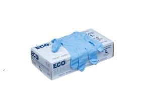ECO Mavi Pudrasız Nitril Muayene Eldiveni (Large) 100'lü Pk
