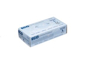 ECO Mavi Pudrasız Nitril Muayene Eldiveni (Large) 100'lü Pk