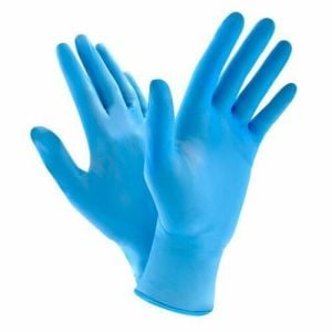 ECO Mavi Pudrasız Nitril Muayene Eldiveni (Large) 100'lü Pk
