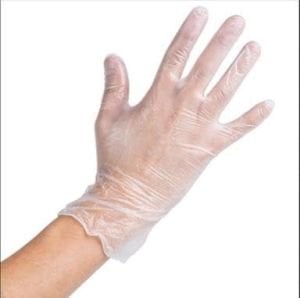 BİMEL Şeffaf Pudrasız Vinil Muayene Eldiveni (Large) 100'lü x 20 Paket-1 Koli