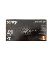 tenty 405 Siyah Pudrasız Nitril Eldiven (Large) 100'lü x 20 Paket - Koli