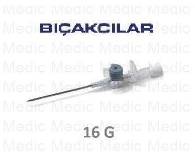 BIÇAKCILAR Gri İntraket-iv Kanül-Branül (50 Adet)