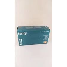 tenty flexa Pudrasız Lateks Muayene Eldiveni (Large) 100'lü Paket