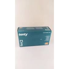 tenty flexa Pudrasız Lateks Muayene Eldiveni (Large) 100'lü Paket