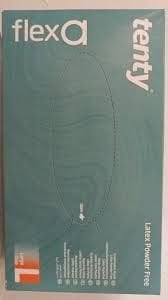 tenty flexa Pudrasız Lateks Muayene Eldiveni (Large) 100'lü Paket