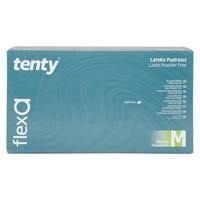 tenty flexa Pudrasız Lateks Muayene Eldiveni (Medium) 100'lü Paket