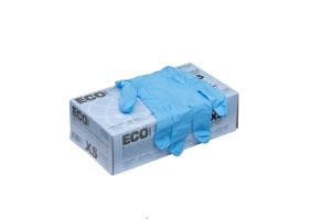 ECO Mavi Pudrasız Nitril Muayene Eldiveni (XS) 100'lü Paket