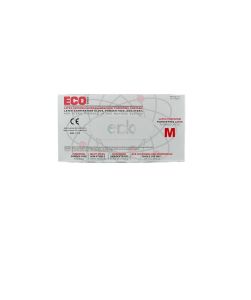 ECO Pudrasız Lateks Muayene Eldiveni (Medium) 100'lü 20 Paket / Koli