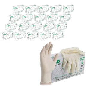 ECO Pudrasız Lateks Muayene Eldiveni (Small) - 20 Paket / Koli