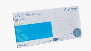VWR Mavi Pudrasız Nitril Muayene Eldiveni (XL) 10 x 100'lü Pk