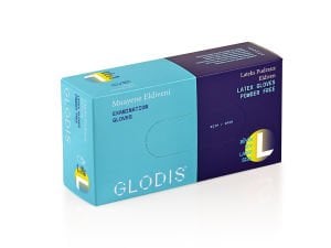 GLODIS  Pudrasız Lateks Eldiven (Large) 100'lü x 20 Paket / Koli