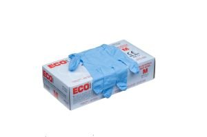 ECO Mavi Pudrasız Nitril Muayene Eldiveni (Medium) 20 Pk / Koli