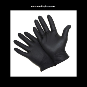 Has-Pet Siyah Pudrasız Nitril Muayene Eldiveni 100'lü Pk (Large)
