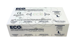 ECO Lateks Pudralı Muayene Eldiveni (XL) 100'lü x 20 Paket / Koli
