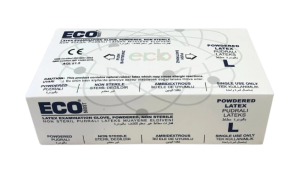 ECO Lateks Pudralı Muayene Eldiveni (XL) 100'lü x 20 Paket / Koli