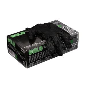 ECO GOLD Siyah Pudrasız Nitril Eldiven (XS) 100'lü x 20 Paket / Koli